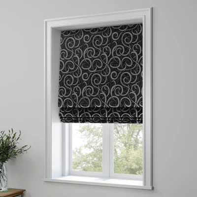 Dunelm Inspiration Made to Measure Roman Blind Inspiration Black