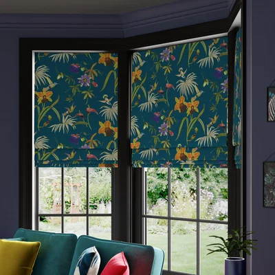 Dunelm Maximalist Passion Made to Measure Roman Blind Passion Teal