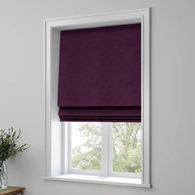 Dunelm Kensington Made to Measure Roman Blind Kensington Aubergine