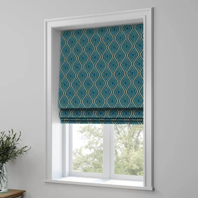 Dunelm Giovanni Made to Measure Roman Blind Giovanni Teal