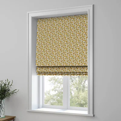 Dunelm Vercelli Made to Measure Roman Blind Vercelli Ochre