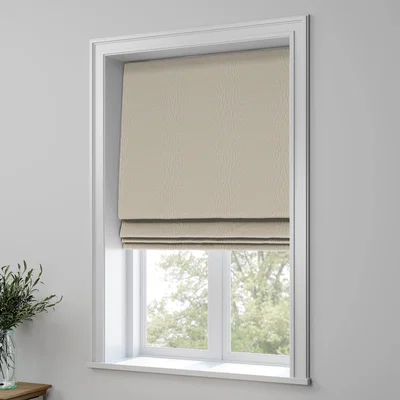 Dunelm Linford Made to Measure Roman Blind Linford Smooth Stone
