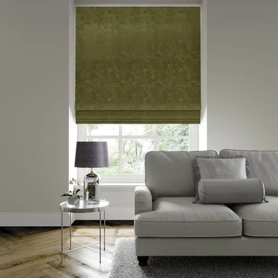 Dunelm Prado Made to Measure Roman Blind Prado Olive