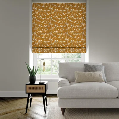 Dunelm Rhone Made to Measure Roman Blind Rhone Ochre