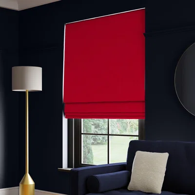 Dunelm Panama Cotton Made to Measure Roman Blind Panama Rosso