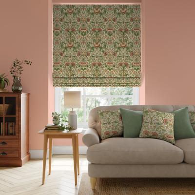 Dunelm William Morris At Home Lodden Made To Measure Roman Blind Green/Pink