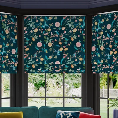 Dunelm Naranjo Made to Measure Roman Blind Naranjo Teal