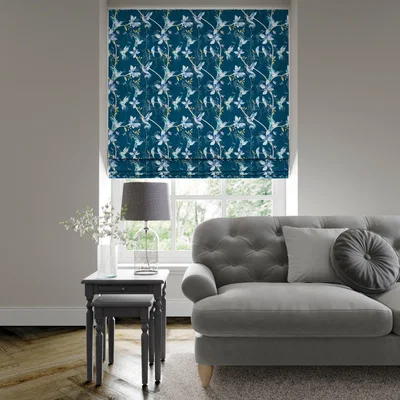 Dunelm Palmira Made to Measure Roman Blind Palmira Teal