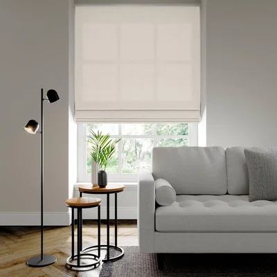 Dunelm Bronte Recycled Polyester Made to Measure Roman Blind Bronte Pearl