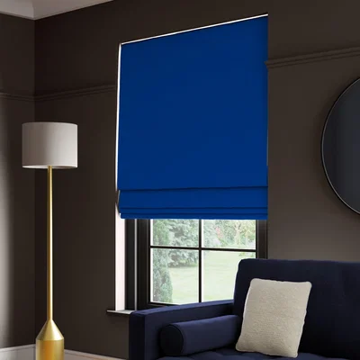 Dunelm Panama Cotton Made to Measure Roman Blind Panama Midnight