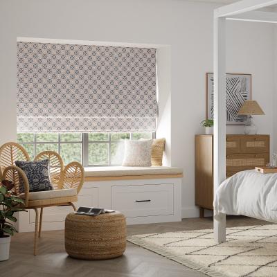 Dunelm Global Daisy Navy Blackout Roman Blind Navy