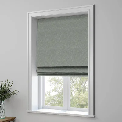 Dunelm Hessian Made to Measure Roman Blind Hessian Duck Egg