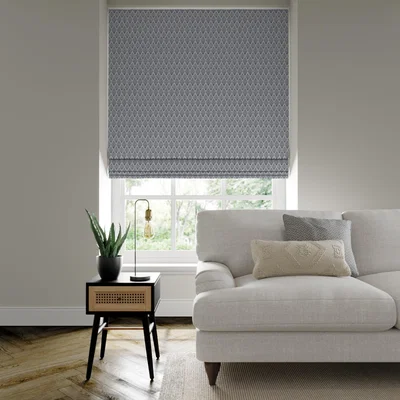 Dunelm Artel Made to Measure Fire Retardant Roman Blind Artel Navy