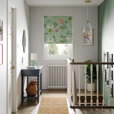 Dunelm Botanical Bird Green Blackout Roman Blind Green