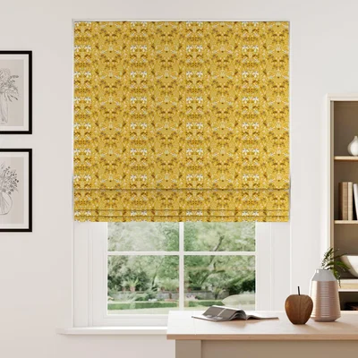 Dunelm Folklore Made to Measure Roman Blind Folklore Ochre