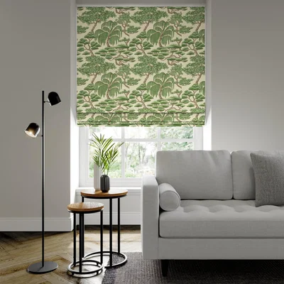 Dunelm Nihon Made to Measure Fire Retardant Roman Blind Nihon Forest