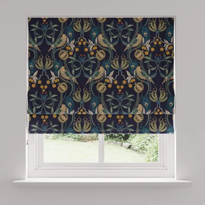 Dunelm Havisham Navy Blackout Roman Blind Navy