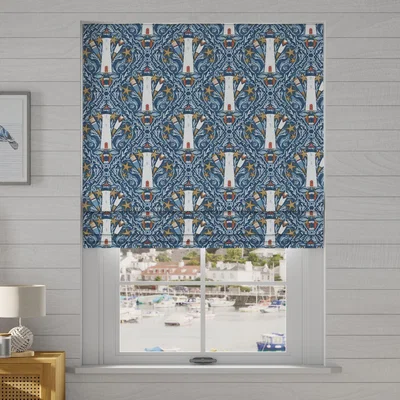 Dunelm Pendeen Made to Measure Roman Blinds Pendeen Indigo