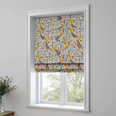 Dunelm Peacock Made to Measure Roman Blind Peacock Ochre