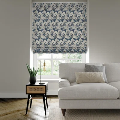 Dunelm Mandrelle Made to Measure Roman Blind Mandrelle Indigo
