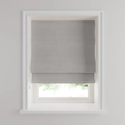 Dunelm Luna Mid Grey Blackout Roman Blind Mid Grey