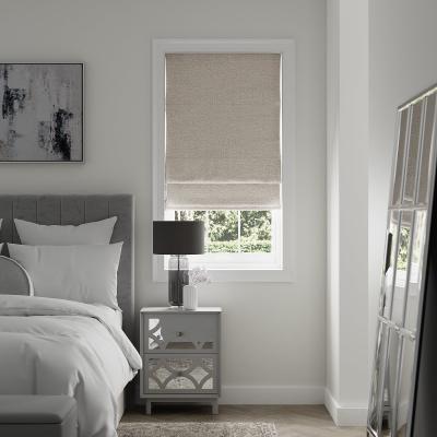 Dunelm Textured Chenille Mushroom Roman Blind Cream