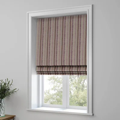 Dunelm Misty Moors Stripe Made to Measure Roman Blind Misty Moors Stripe Lilac