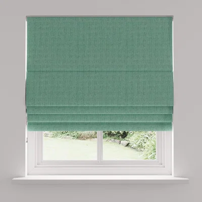 Dunelm Metropolitan Trimmable Seafoam Roman Blind Seafoam