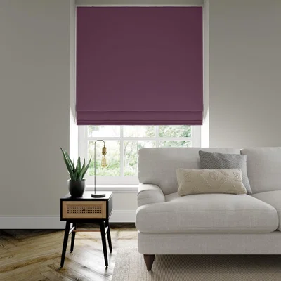 Dunelm Savanna Made to Measure Fire Retardant Roman Blind Savanna Heather