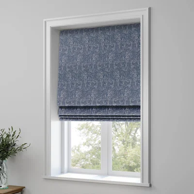 Dunelm Cascade Made to Measure Roman Blind Cascade Sky Blue