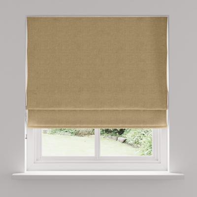Dunelm Linen Look Dark Sand Blackout Roller Blind Sand