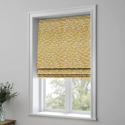 Dunelm Kemi Made to Measure Roman Blind Kemi Sunflower