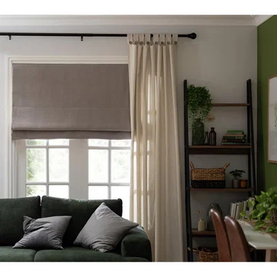 Habitat Habitat Plain Blackout Roman Blind - 3ft - Cloud Grey