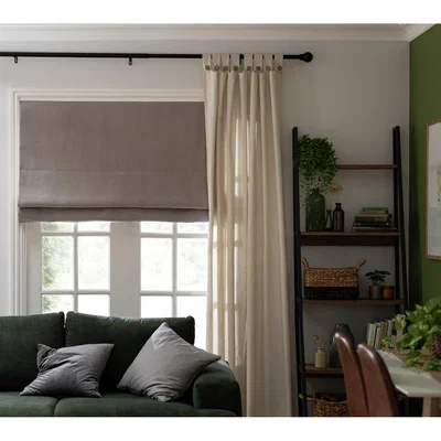Habitat Habitat Plain Blackout Roman Blind - 6ft - Cloud Grey