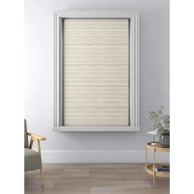 John Lewis John Lewis & Partners Linen Blend Stripes Daylight Roman Blind, Natural