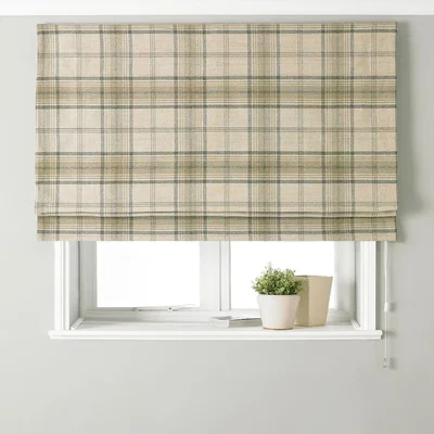 La Redoute Aviemore Tartan Faux Wool Roman Blackout Blind 61x137cm