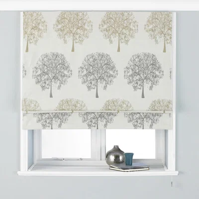 La Redoute Oakdale Tree Motif Roman Blackout Blind 122x137cm