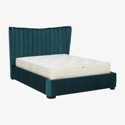 Barker and Stonehouse Cordette Ottoman Storage King Bed Frame, Teal