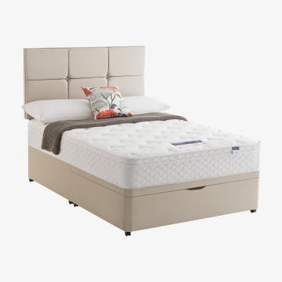 Furniture Village Silentnight - Miracoil Serenity Memory Cushion Top Half Ottoman Divan Set - King Size - Beige