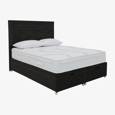 Furniture Village Sleep Story - Latex 3400 End Lift Ottoman Divan Set - King Size