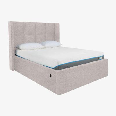 Furniture Village Shiva Electric Ottoman Bed Frame - King Size - Shetland Pebble