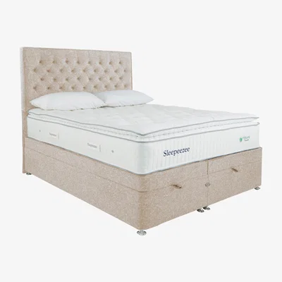 Furniture Village Sleepeezee - Natural Touch 3000 Pillowtop End Ottoman Divan Set - King Size - Cream