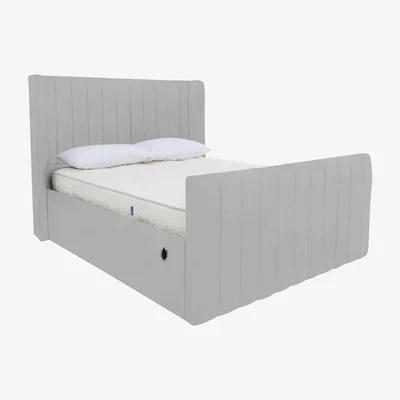 Furniture Village Eira High Foot End Electric Ottoman Bed Frame - King Size - Sanderson Whisper