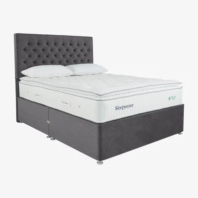 Furniture Village Sleepeezee - Natural Touch 3000 Pillowtop Divan Set - King Size - Grey