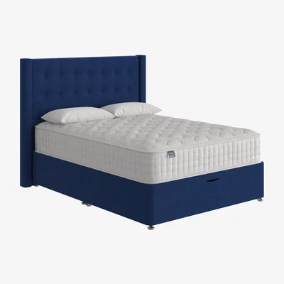 Furniture Village Silentnight - Eco Gel Half Ottoman Divan Set - King Size - Blue