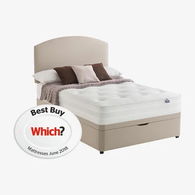 Furniture Village Silentnight - Mirapocket Serenity 1200 Half Ottoman Divan Set - King Size - Beige