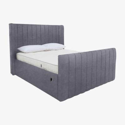 Furniture Village Eira High Foot End Electric Ottoman Bed Frame - King Size - Savannah Armour