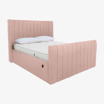 Furniture Village Eira High Foot End Electric Ottoman Bed Frame - King Size - Linnet Rose