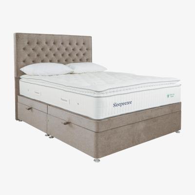 Furniture Village Sleepeezee - Natural Touch 3000 Pillowtop Side Ottoman Divan Set - King Size - Brown