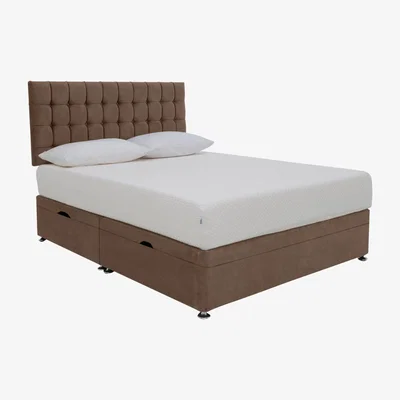 Furniture Village TEMPUR - Original Prime Side Ottoman Divan Set - King Size